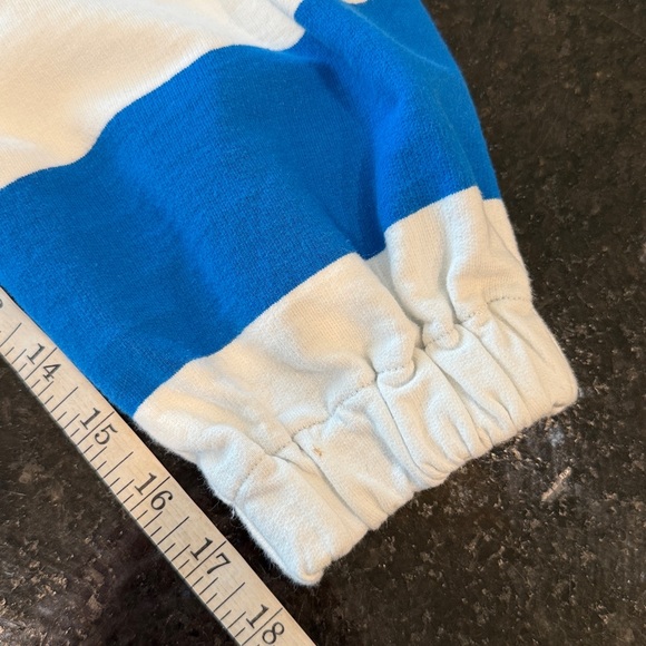 Anthropologie Maeve Blue/White French Terry Sweatshirt Size Medium - Picture 10 of 16